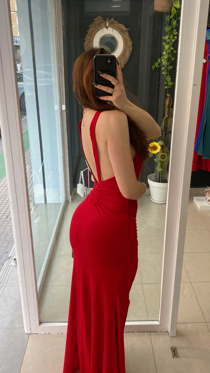 Vestido Nudo Escote