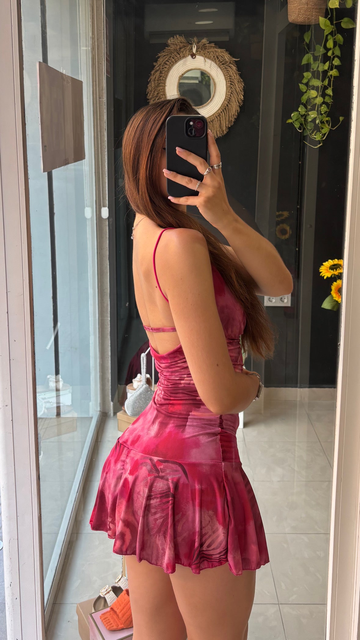 Vestido Corto Estampado