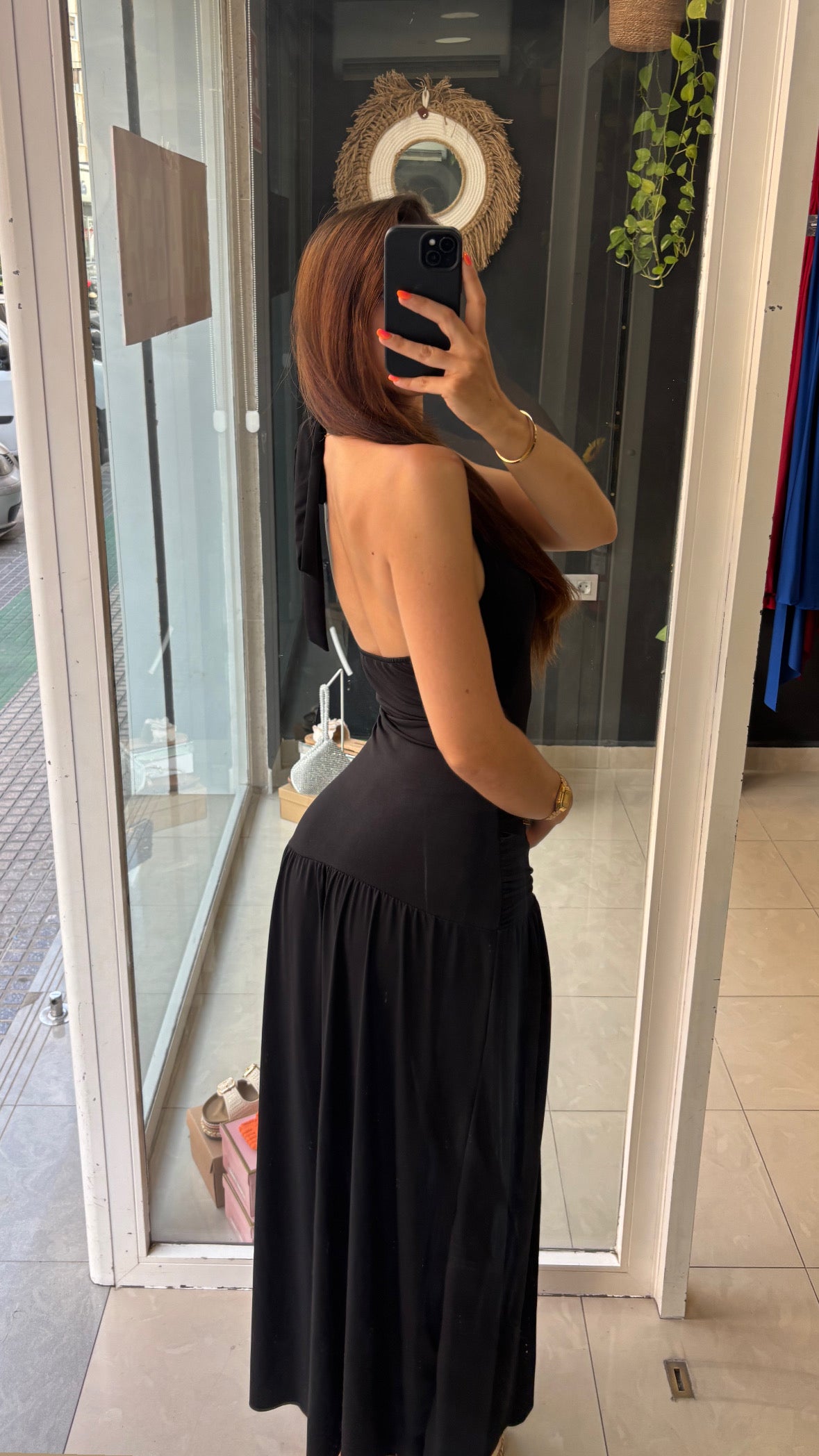 Vestido Halter Hebilla