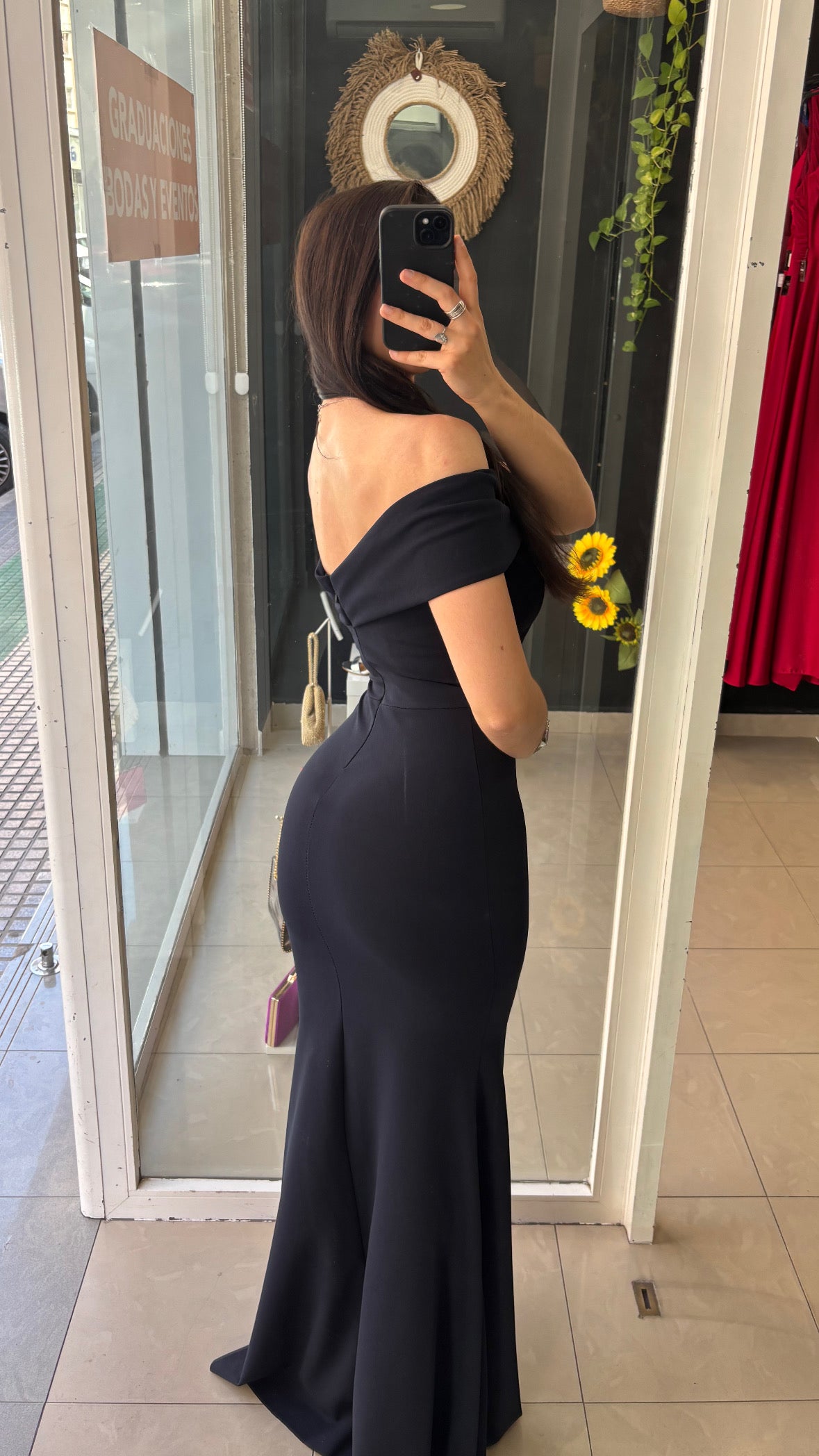 Vestido Palabra Honor Punto