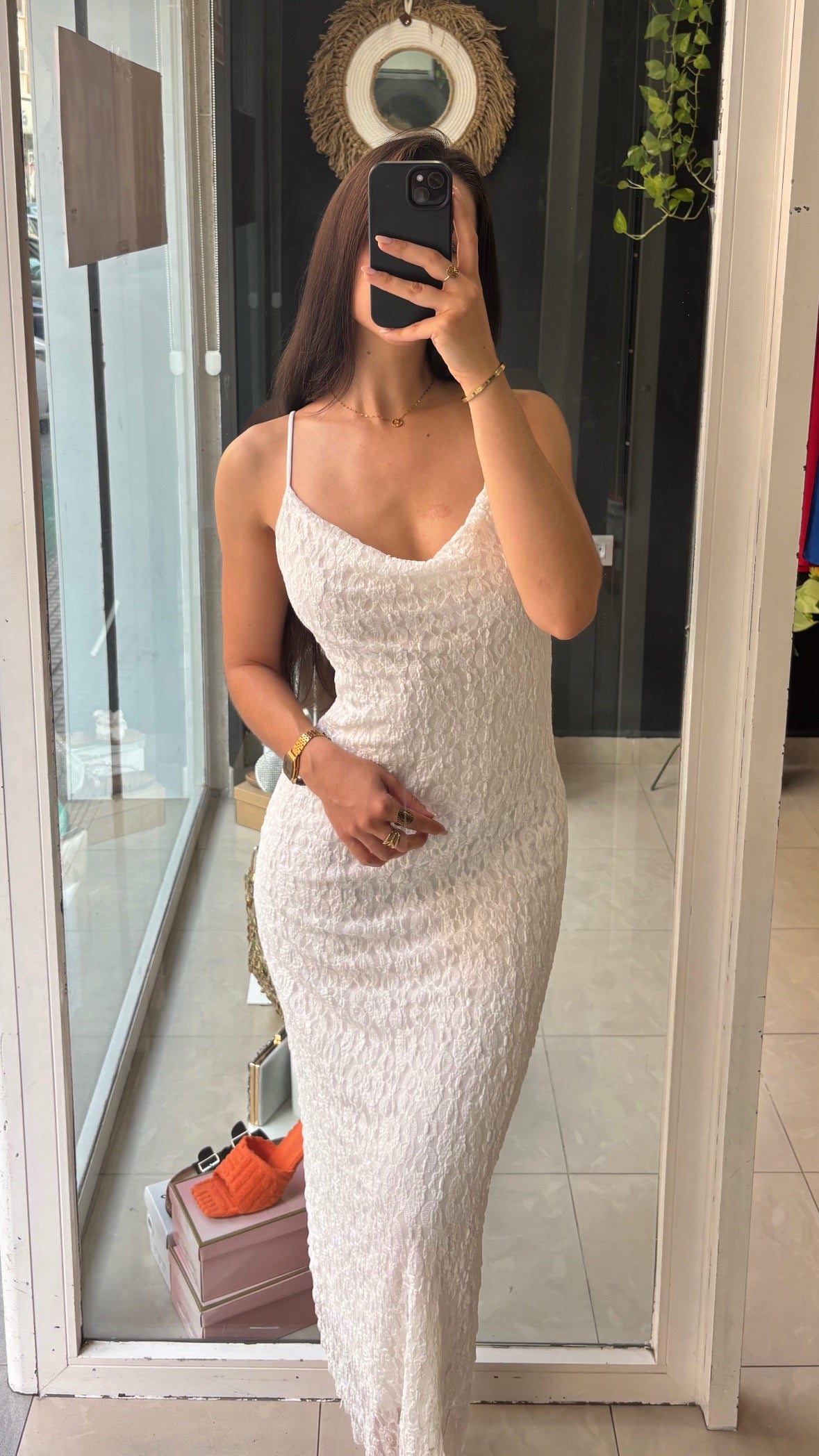 Vestido Encaje Largo
