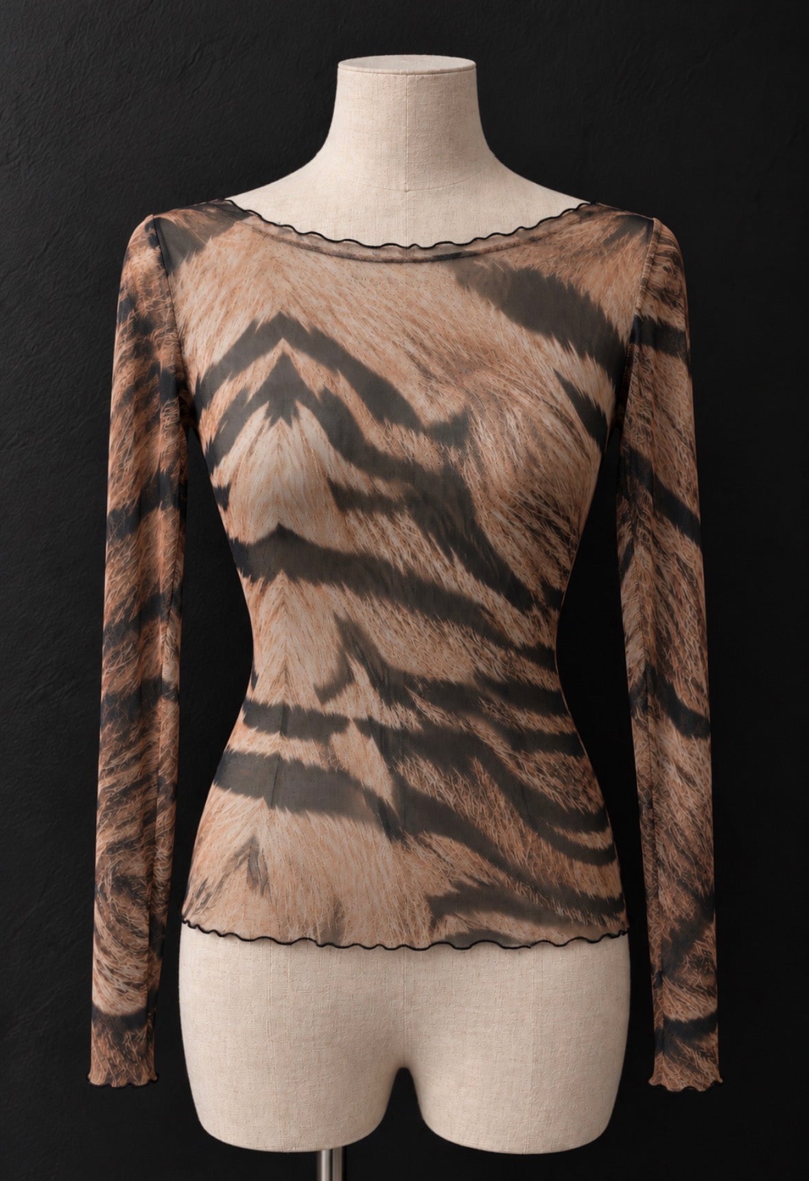 Top Transparencias Animal Print