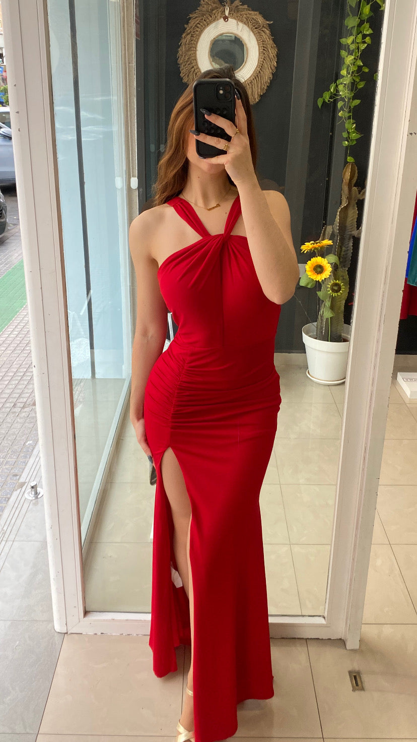 Vestido Nudo Escote