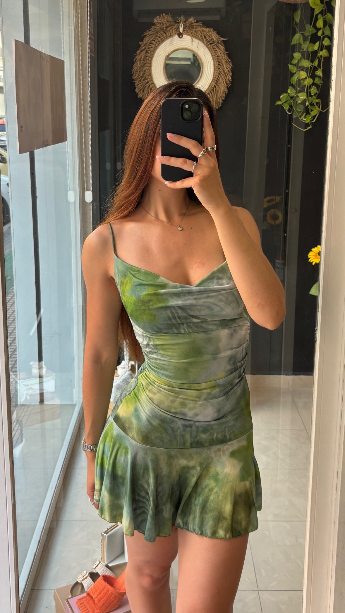Vestido Corto Estampado