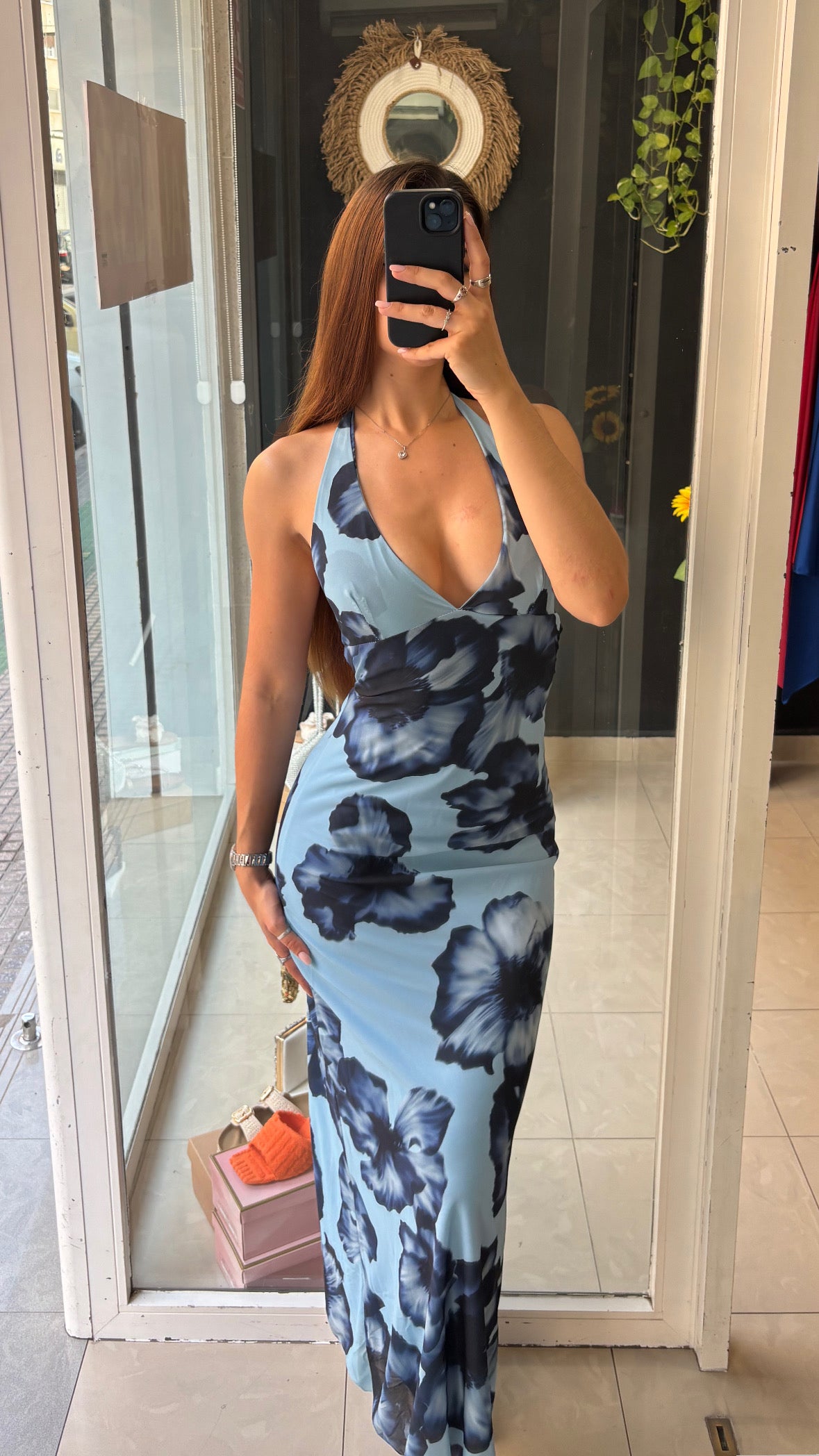 Vestido Gasa Flores