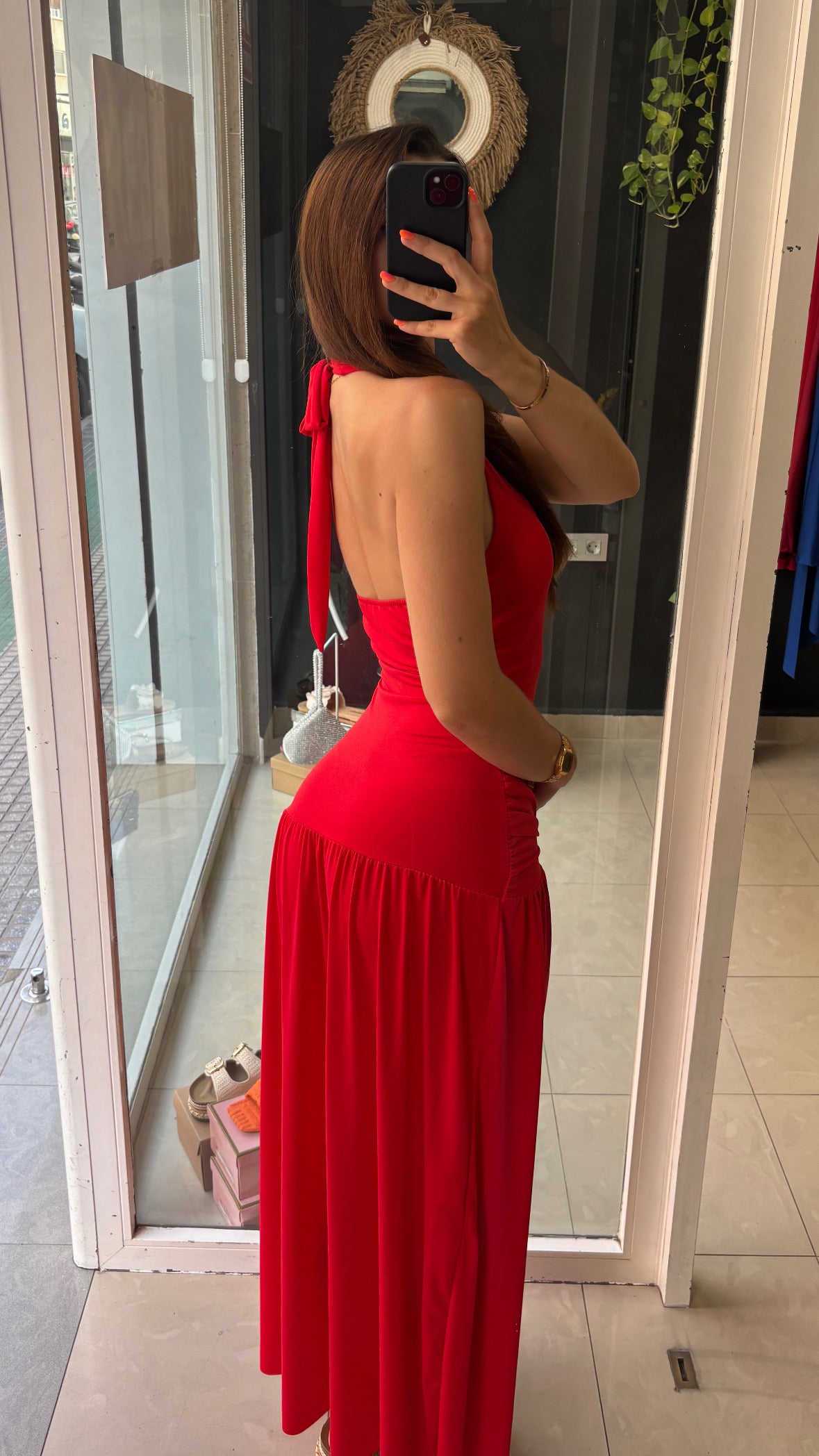 Vestido Halter Hebilla
