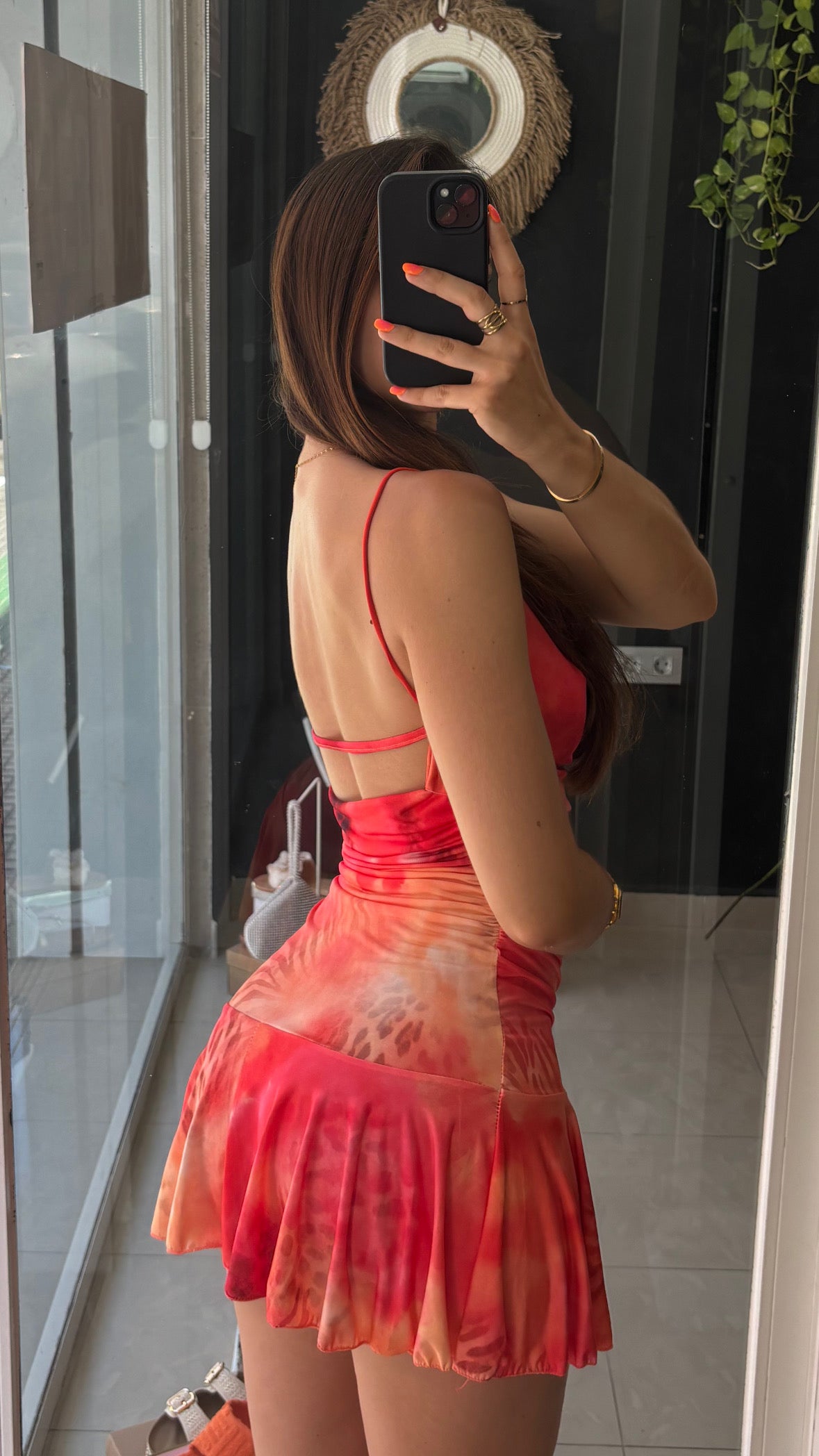 Vestido Corto Estampado