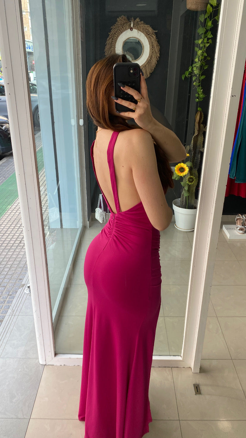 Vestido Nudo Escote
