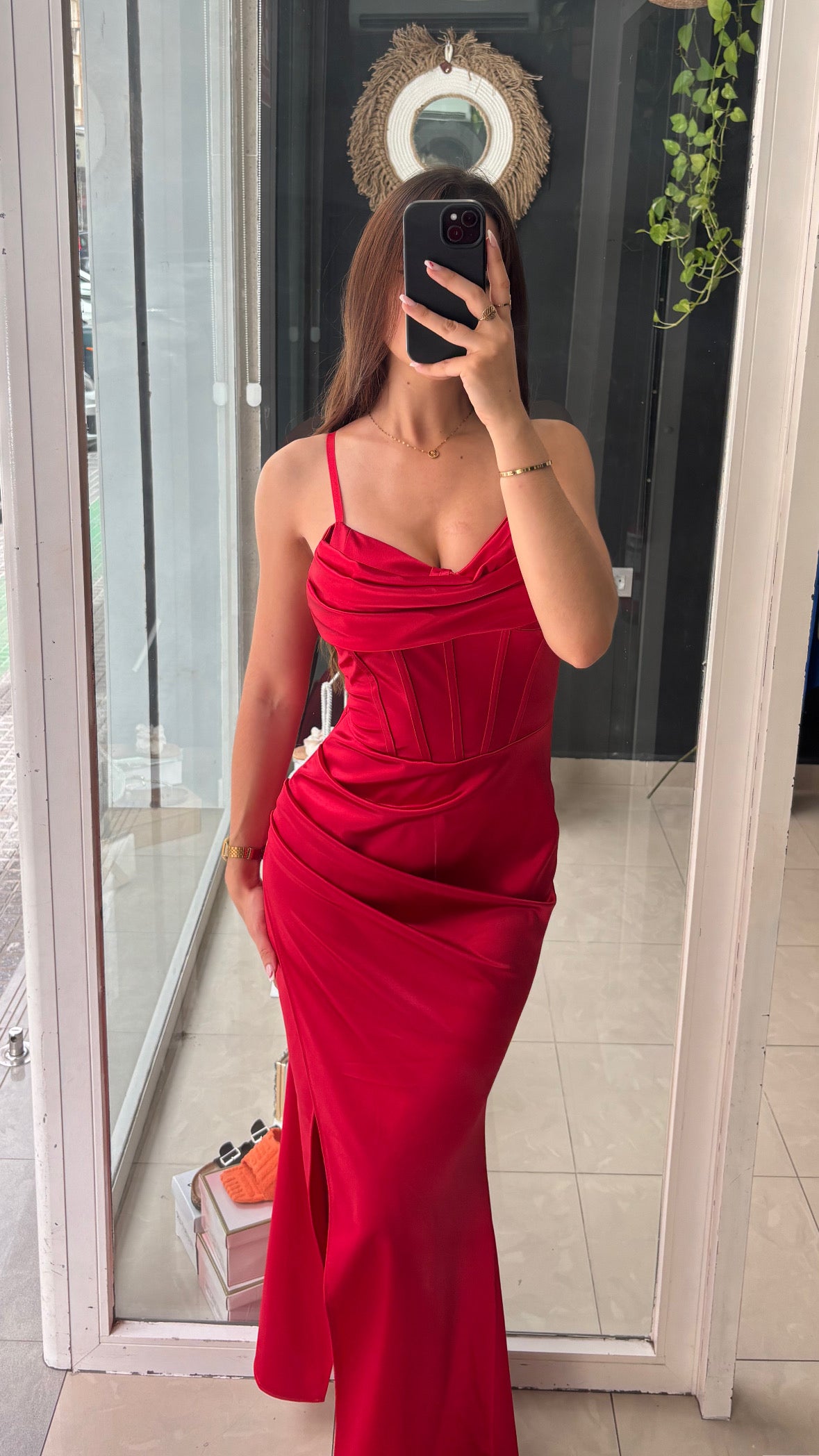Vestido Corset Satinado