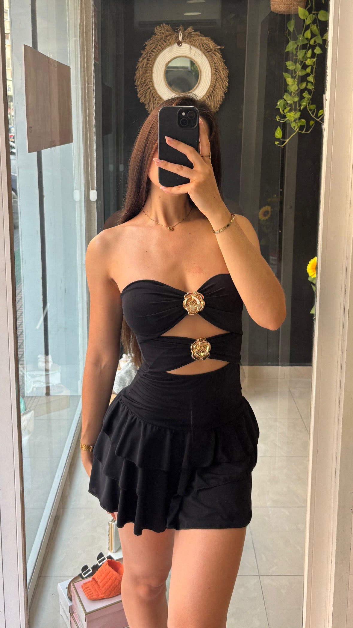 Vestido Corto Flor