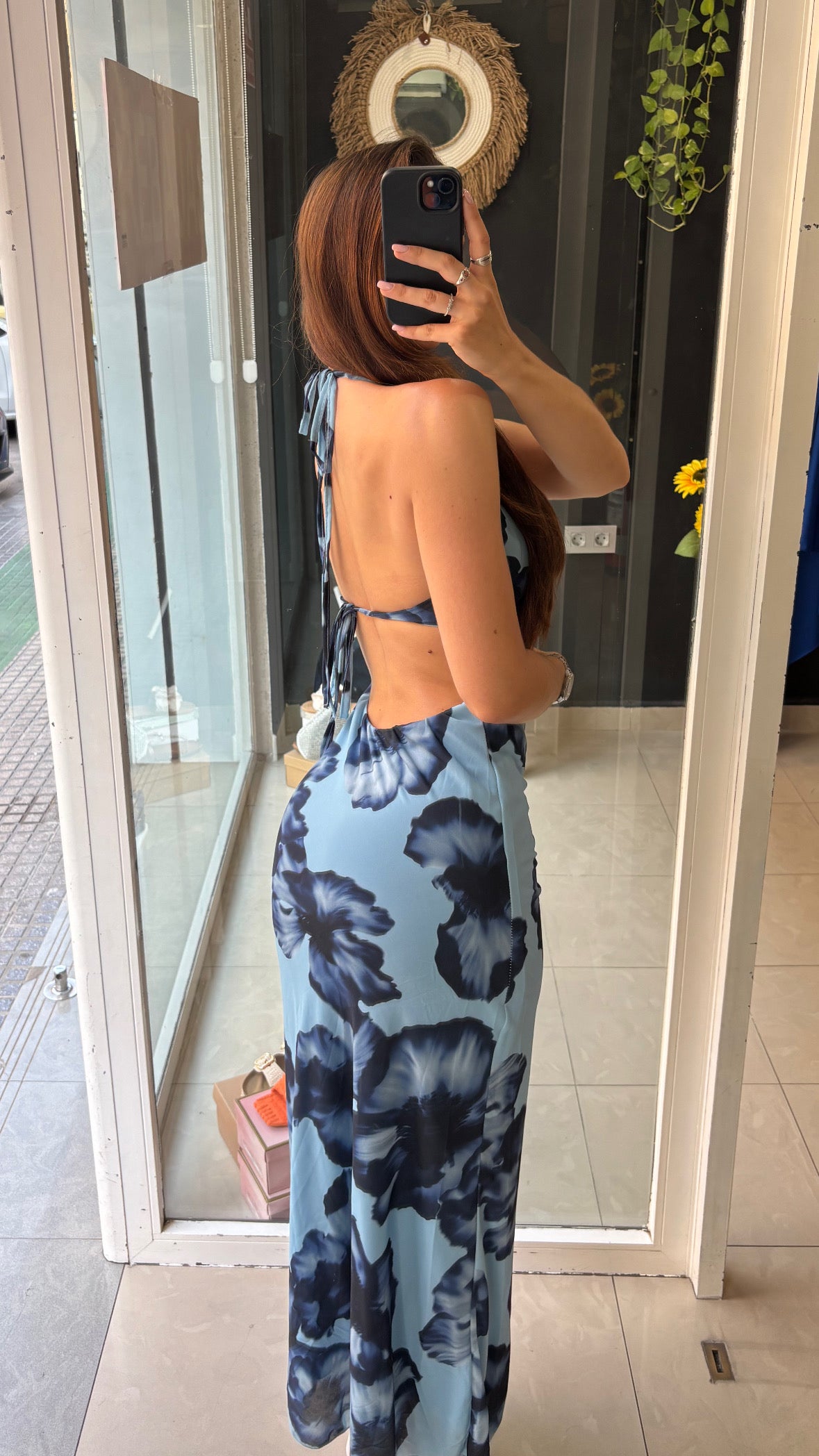 Vestido Gasa Flores