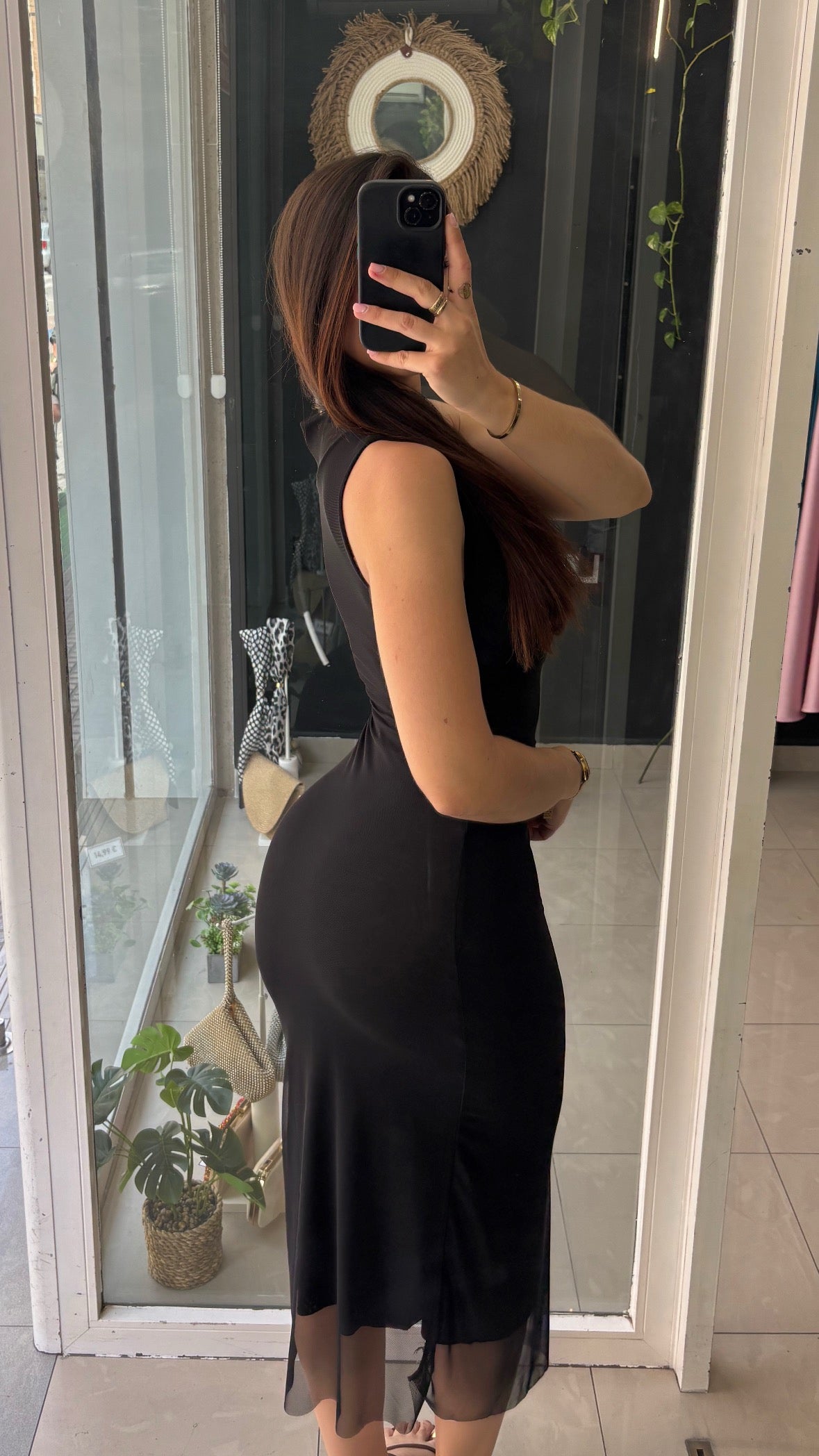 Vestido Gasa Drapeado
