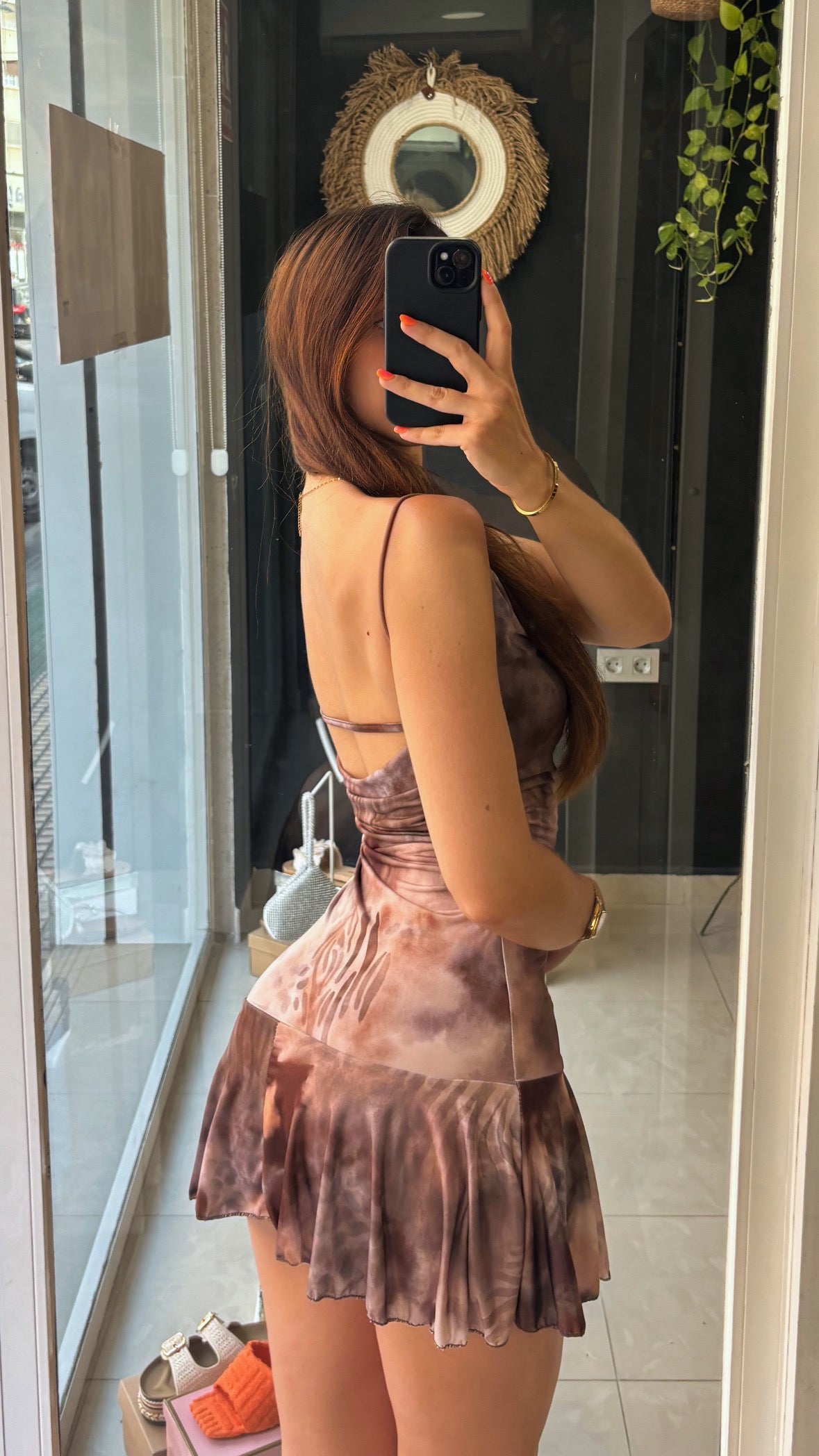 Vestido Corto Estampado