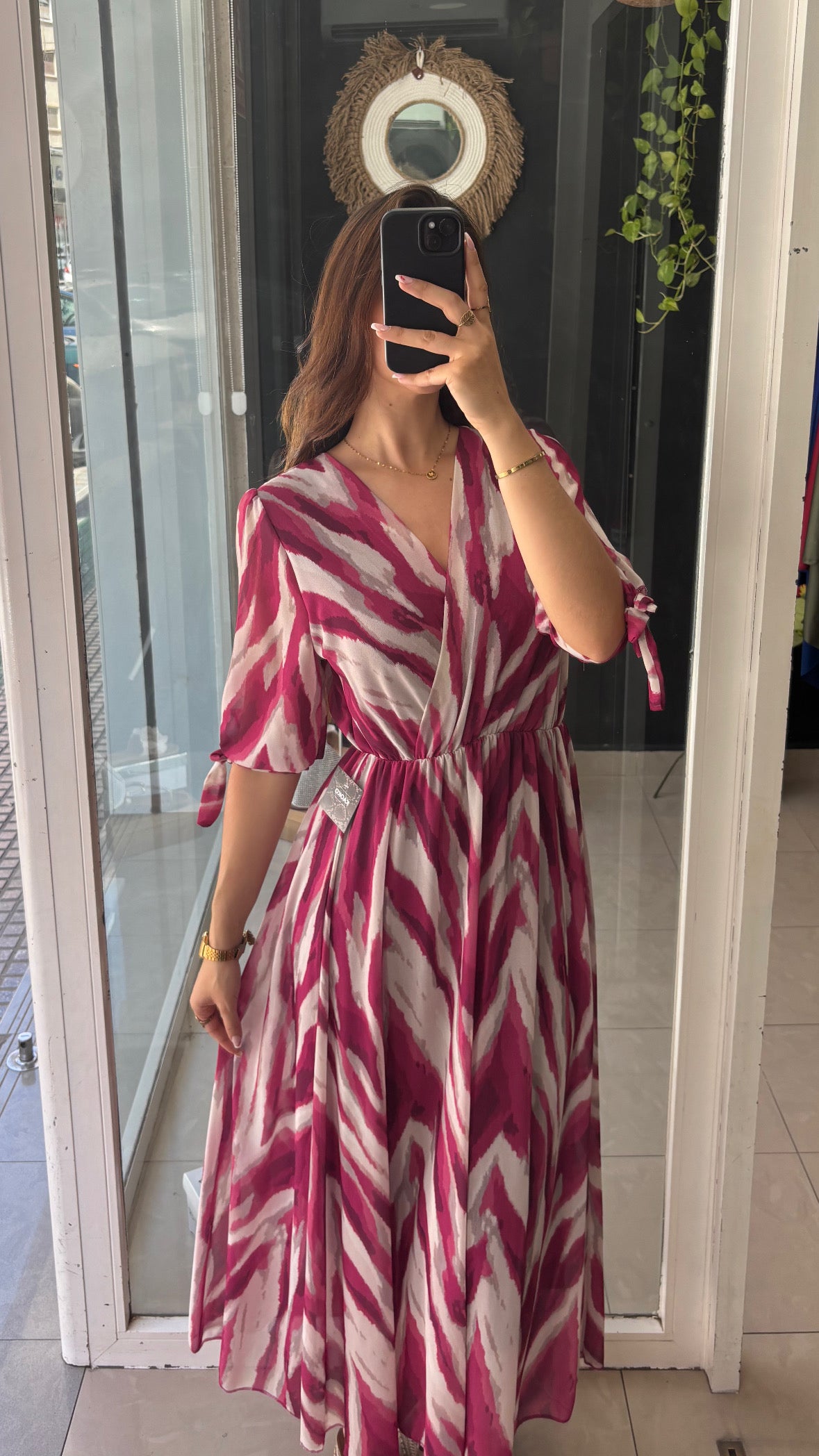 Vestido Gasa Estampado