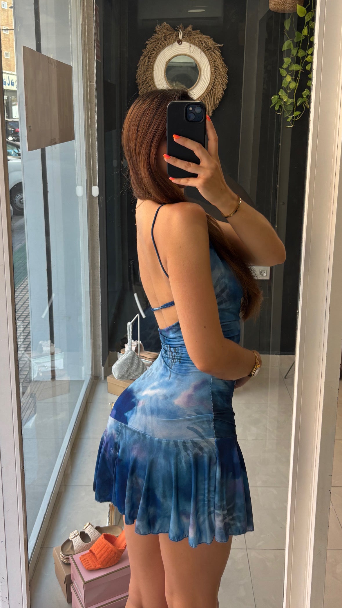 Vestido Corto Estampado