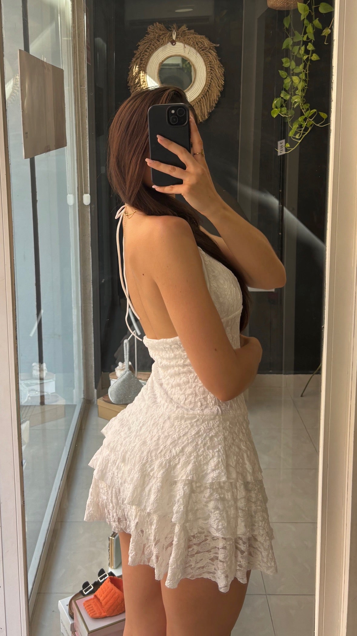 Vestido Corto Encaje