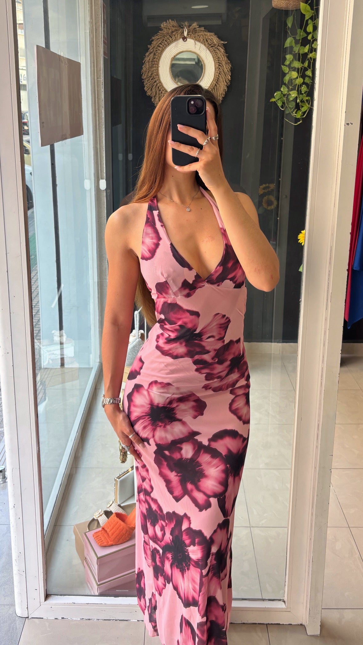 Vestido Gasa Flores