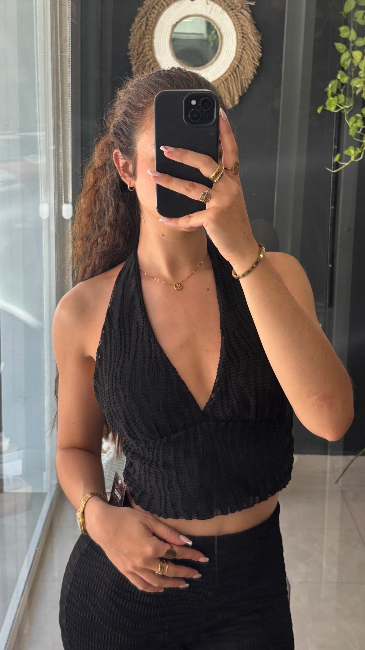 Top Halter Calado