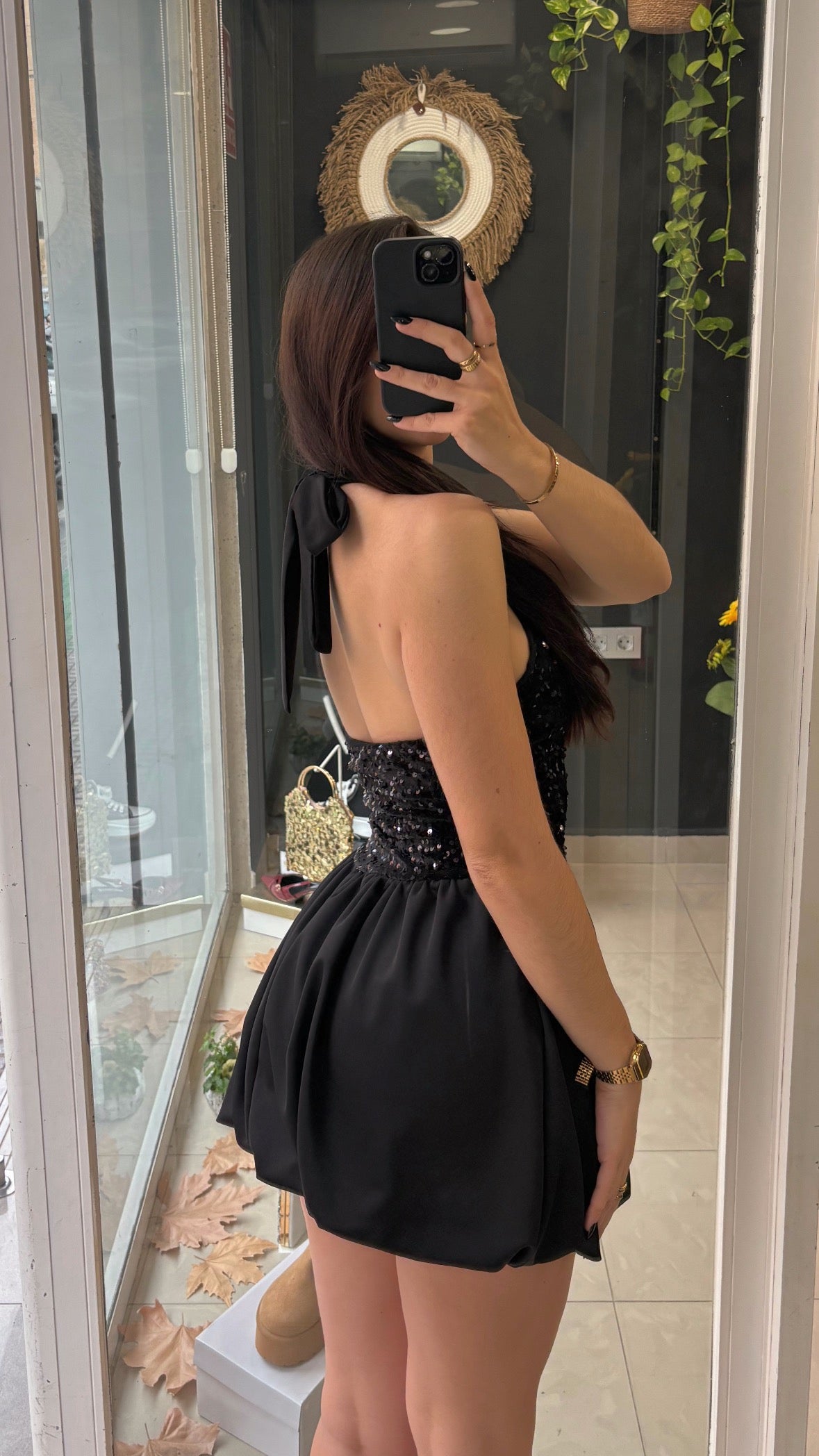 Vestido Lentejuelas Globo