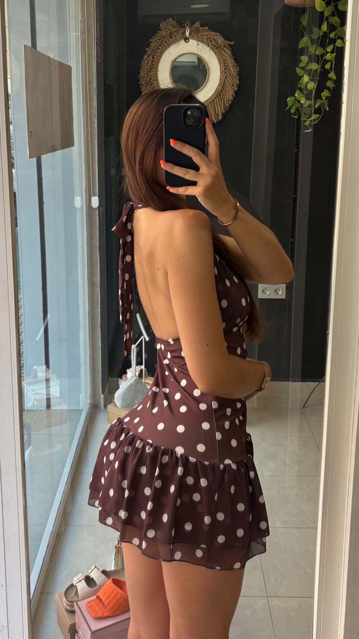 Vestido Gasa Lunares