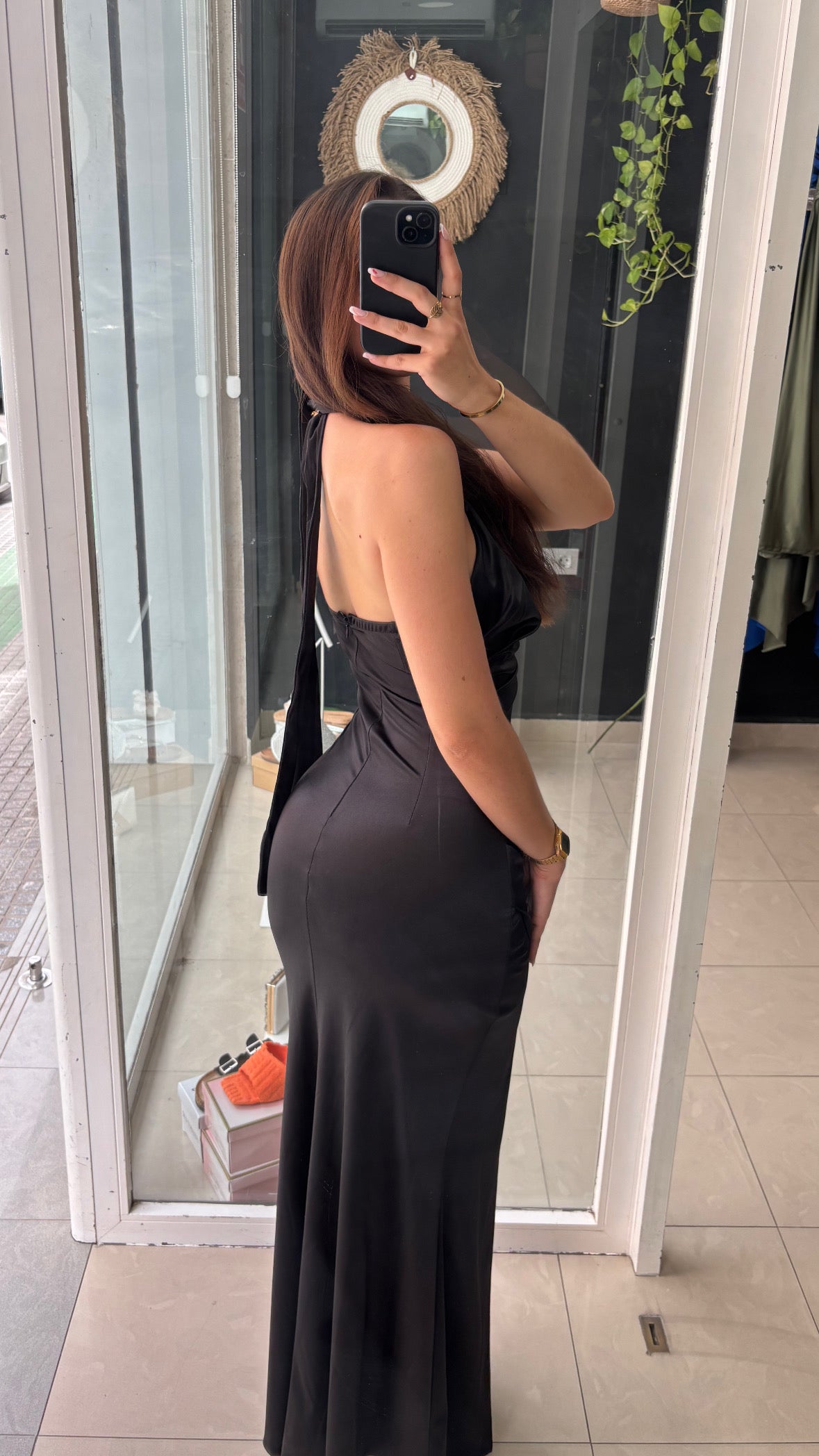 Vestido Halter Drapeado