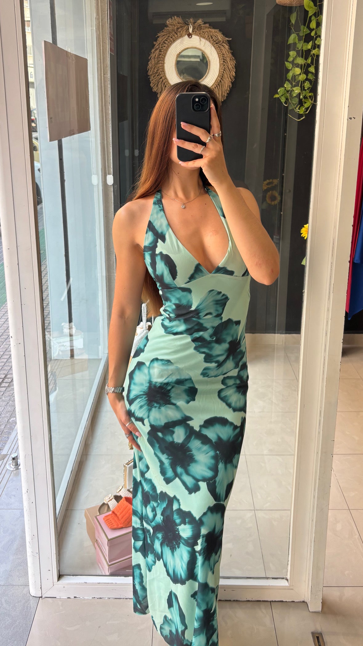 Vestido Gasa Flores