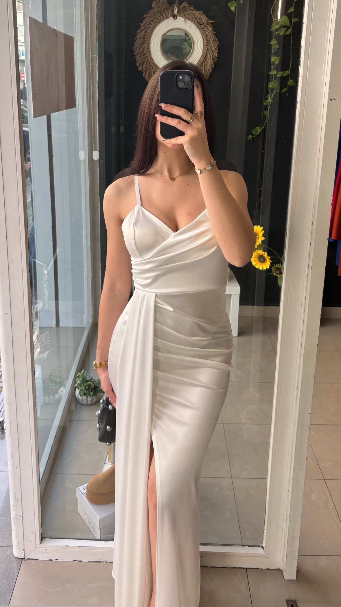Vestido Toga Satinado