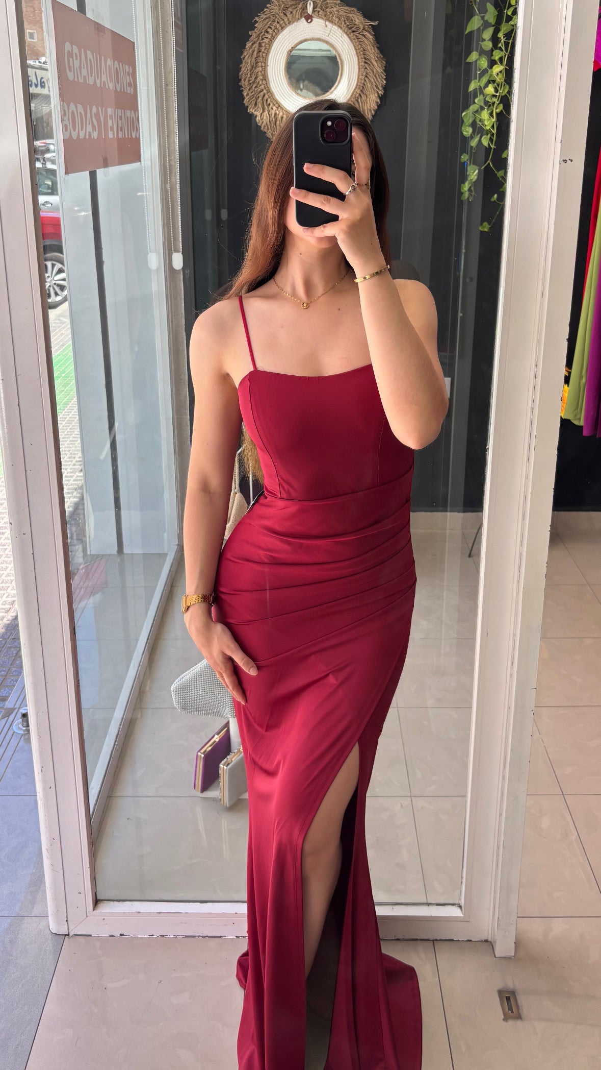 Vestido Honor Espalda Cruzada