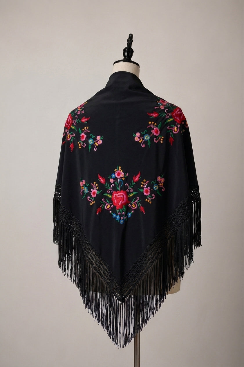 Mantón Bordado Flores