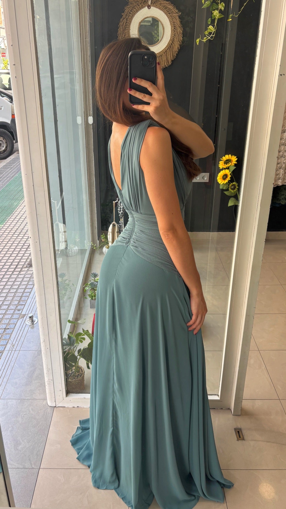 Vestido Gasa Cintura