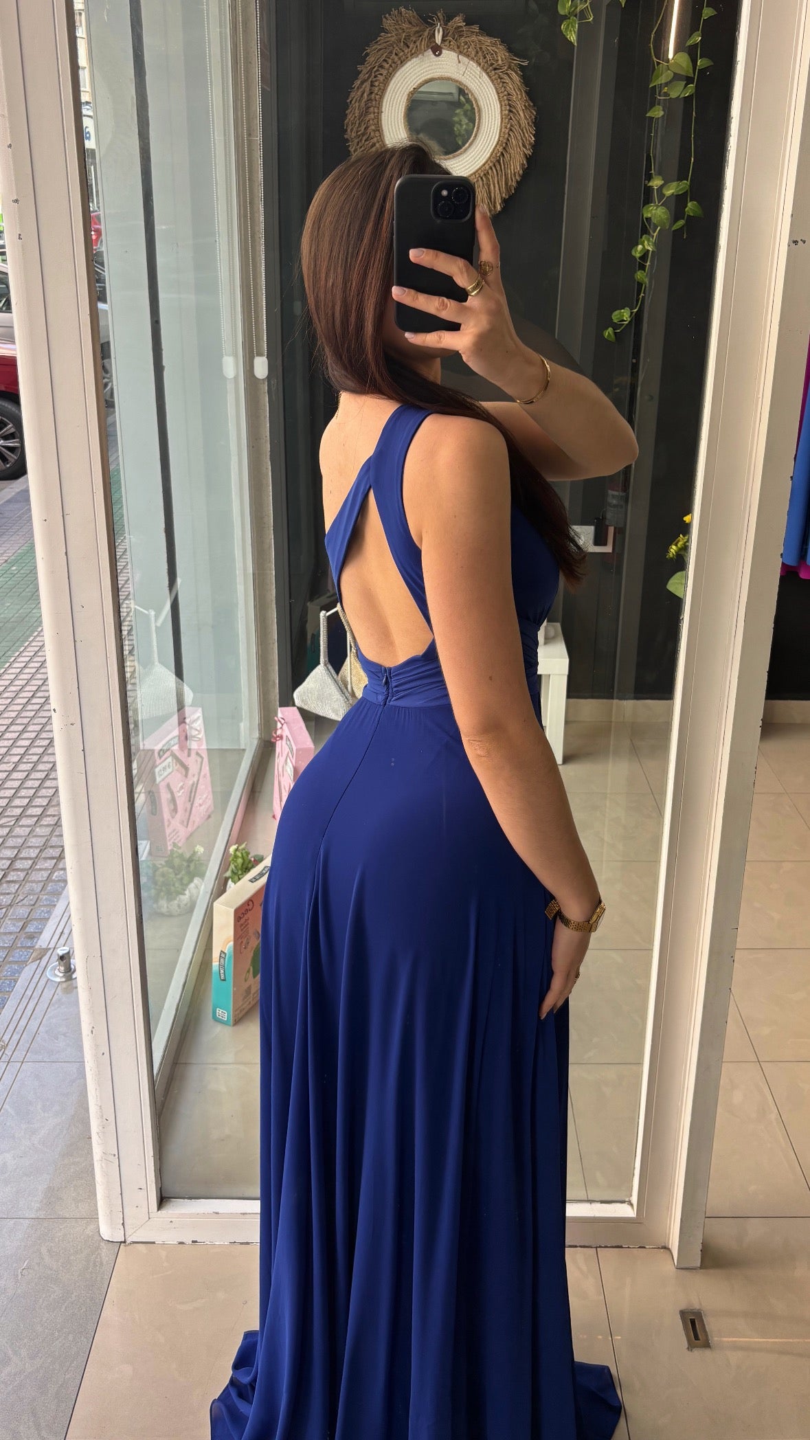 Vestido Gasa Asimétrico