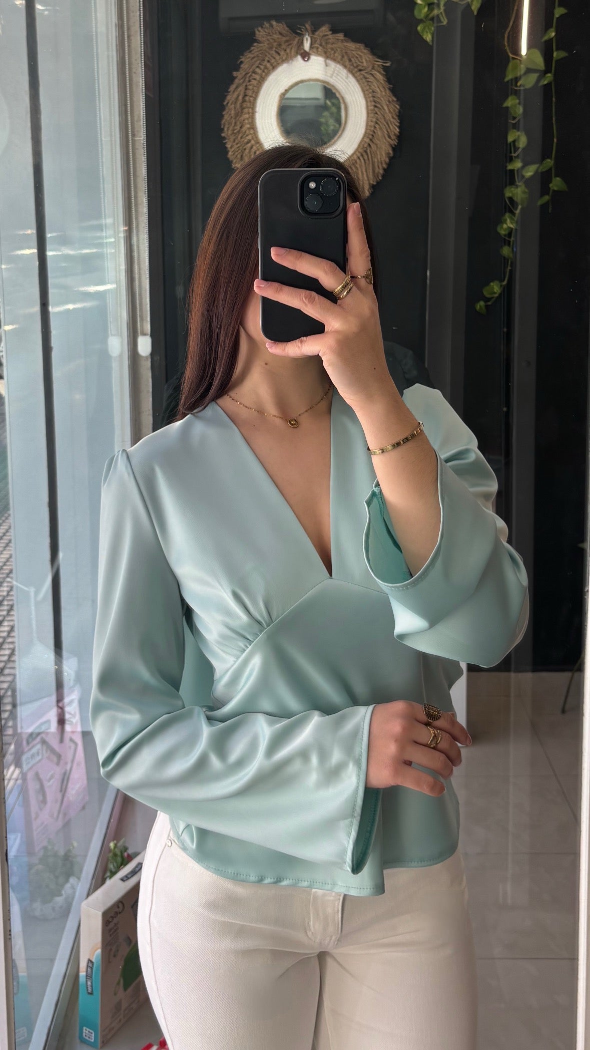 Blusa Satinada