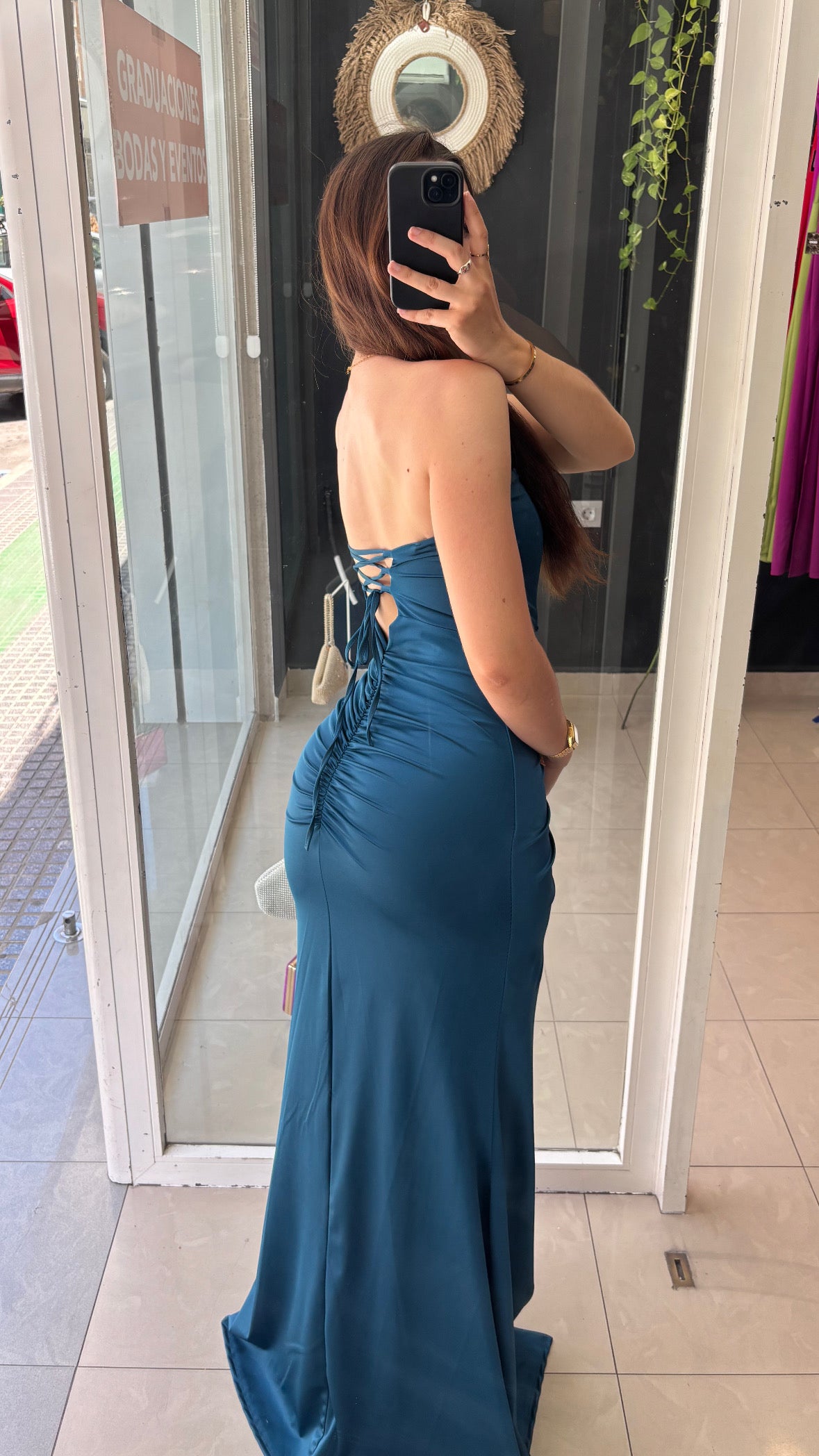 Vestido Honor Espalda Cruzada