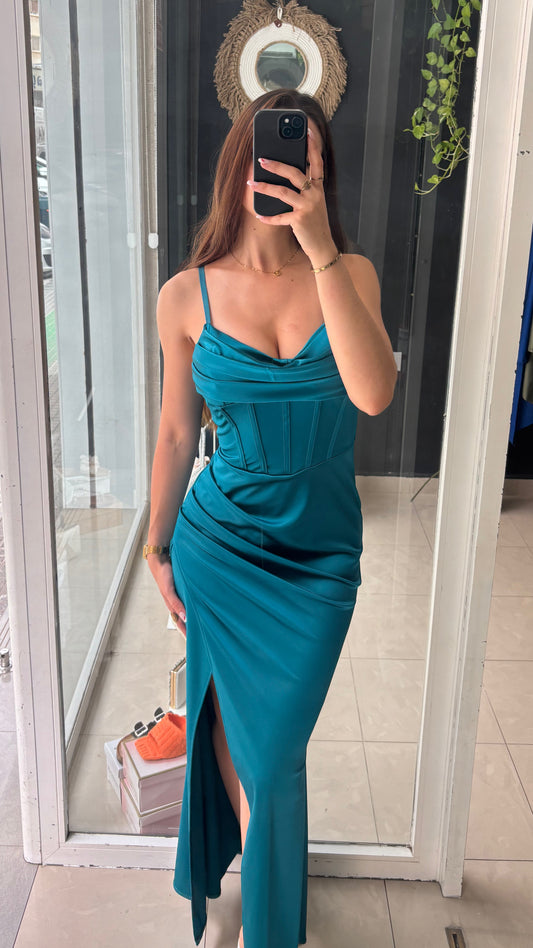 Vestido Corset Satinado