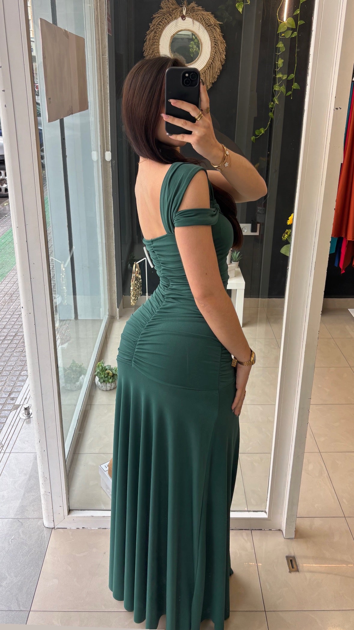 Vestido Drapeado Vuelo Asimétrico
