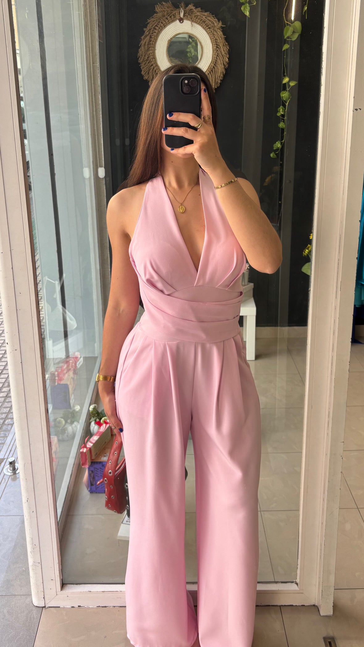 Mono Halter Drapeado