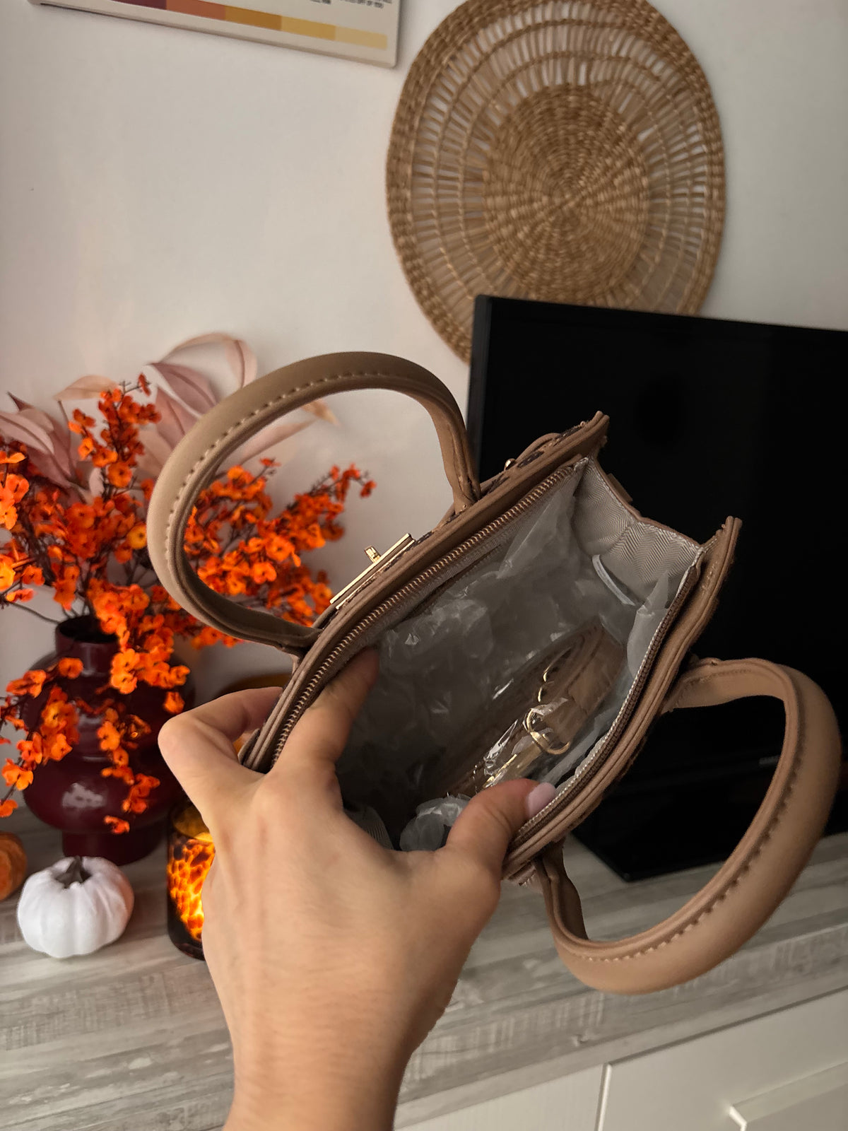 Bolso Leopardo Beige
