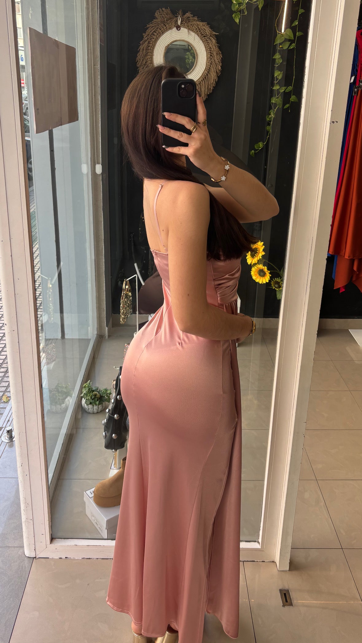 Vestido Toga Satinado
