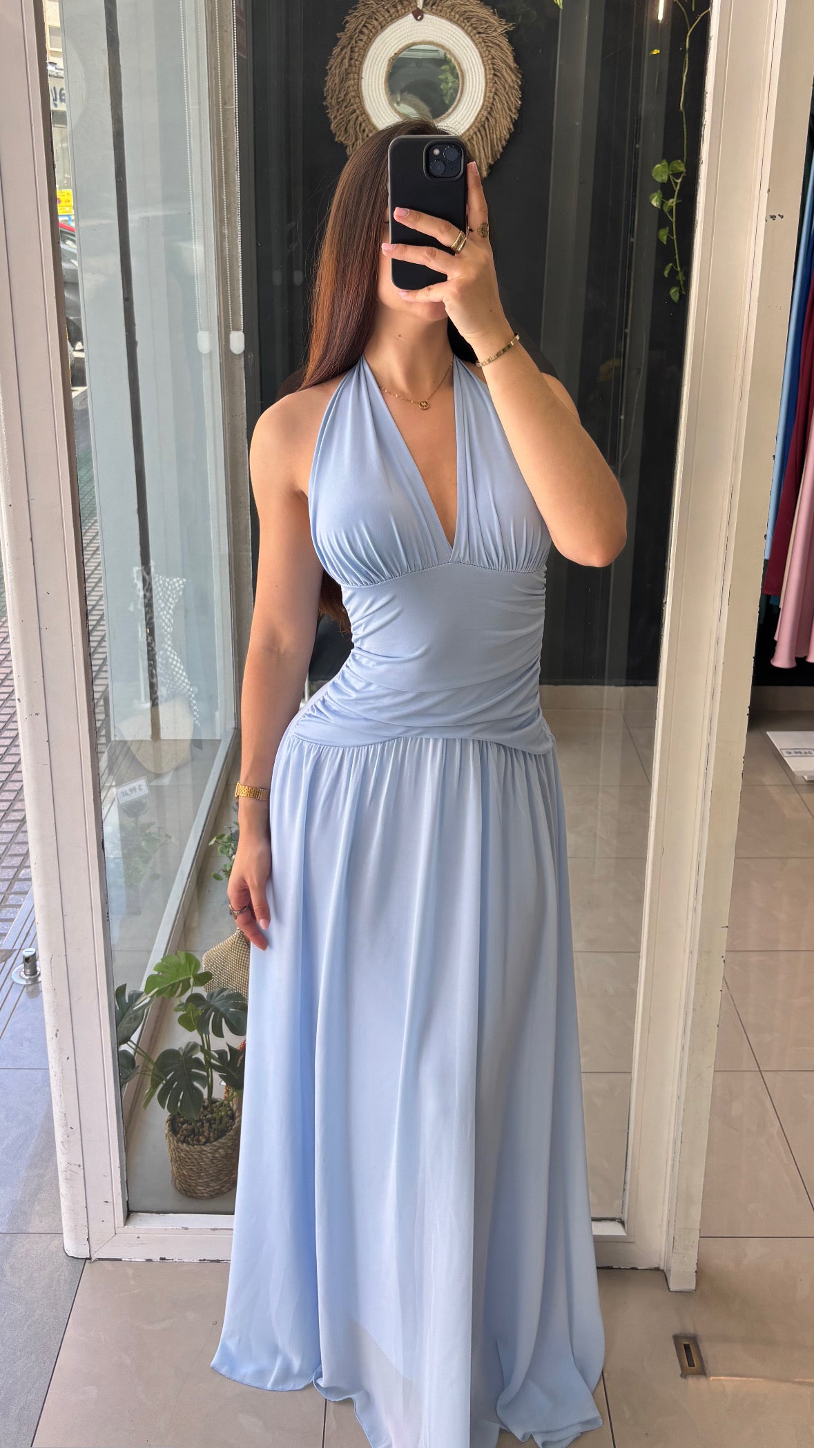 Vestido Halter Vuelo