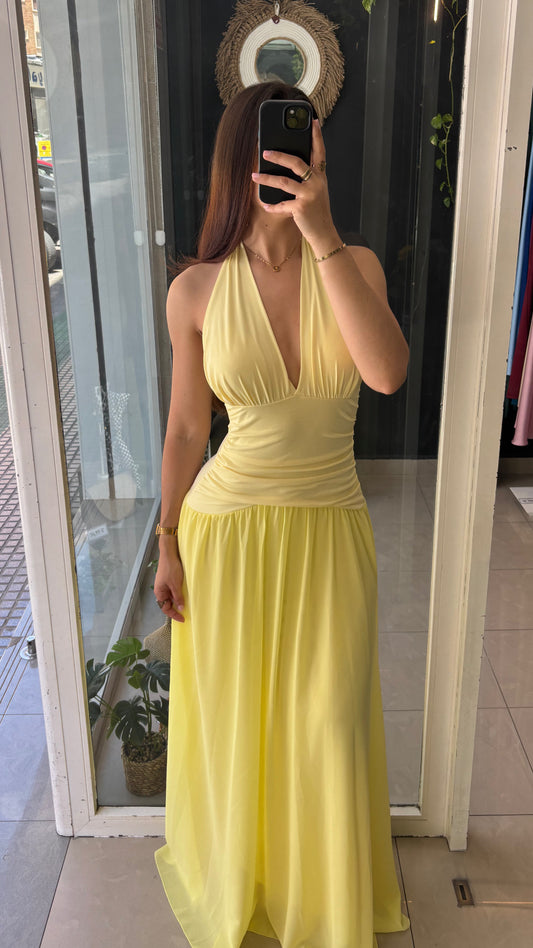 Vestido Halter Vuelo