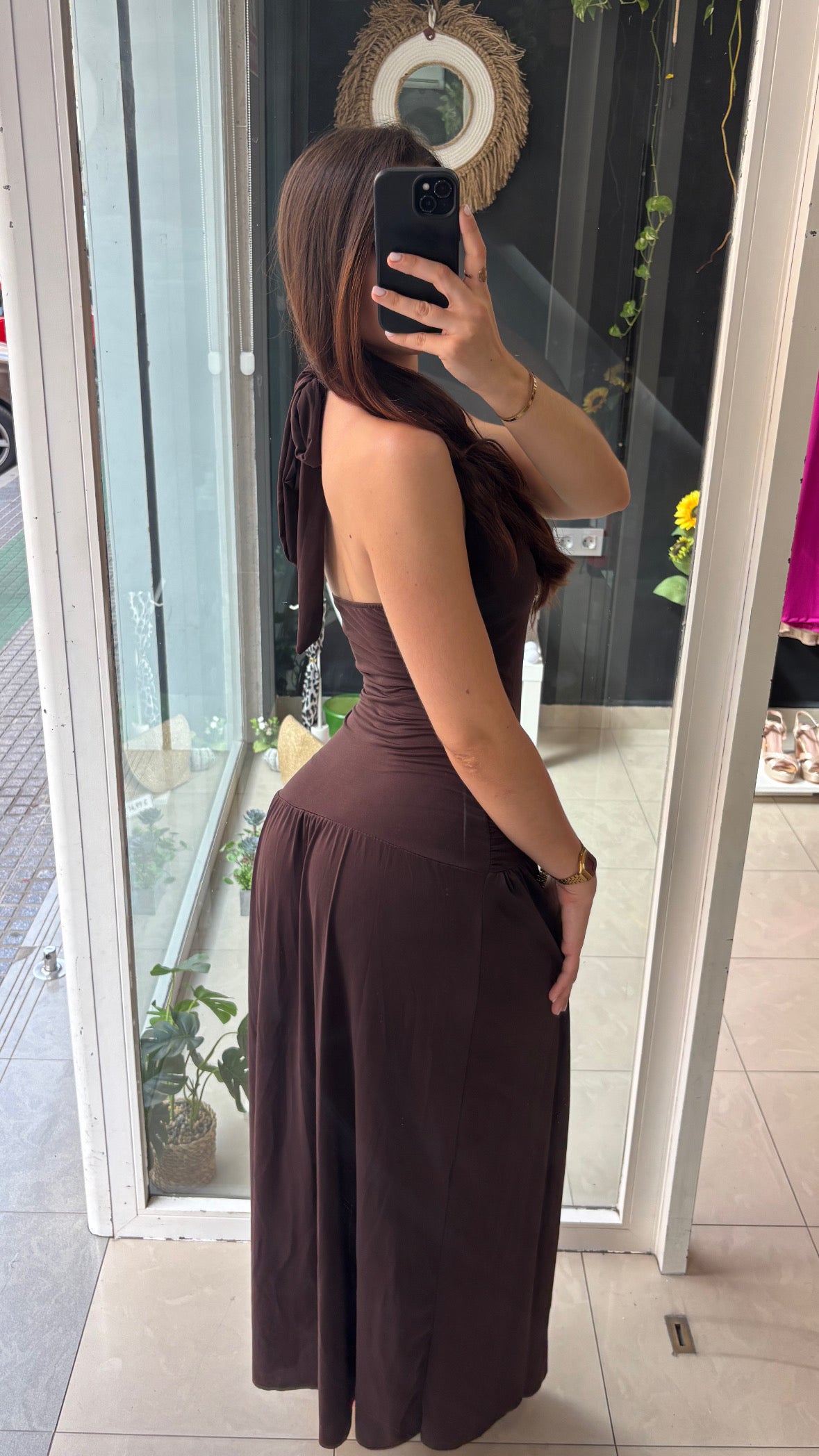 Vestido Halter Hebilla