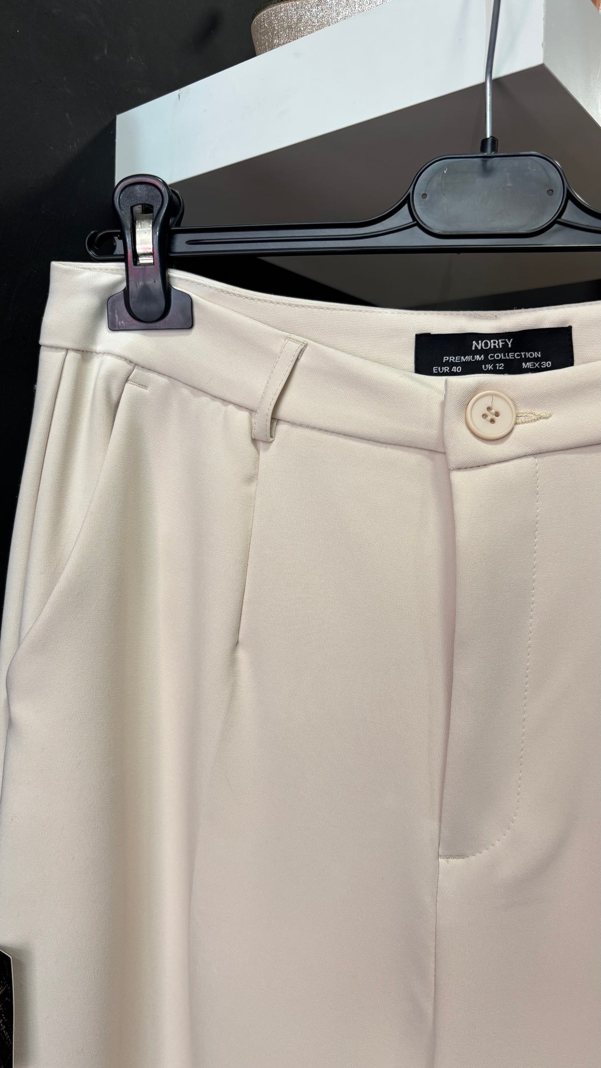 Pantalón Traje Beige