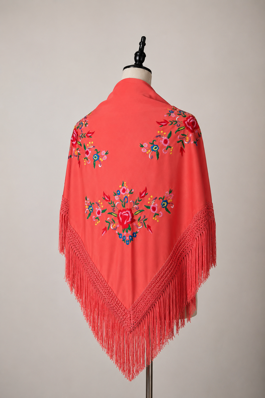 Mantón Bordado Flores