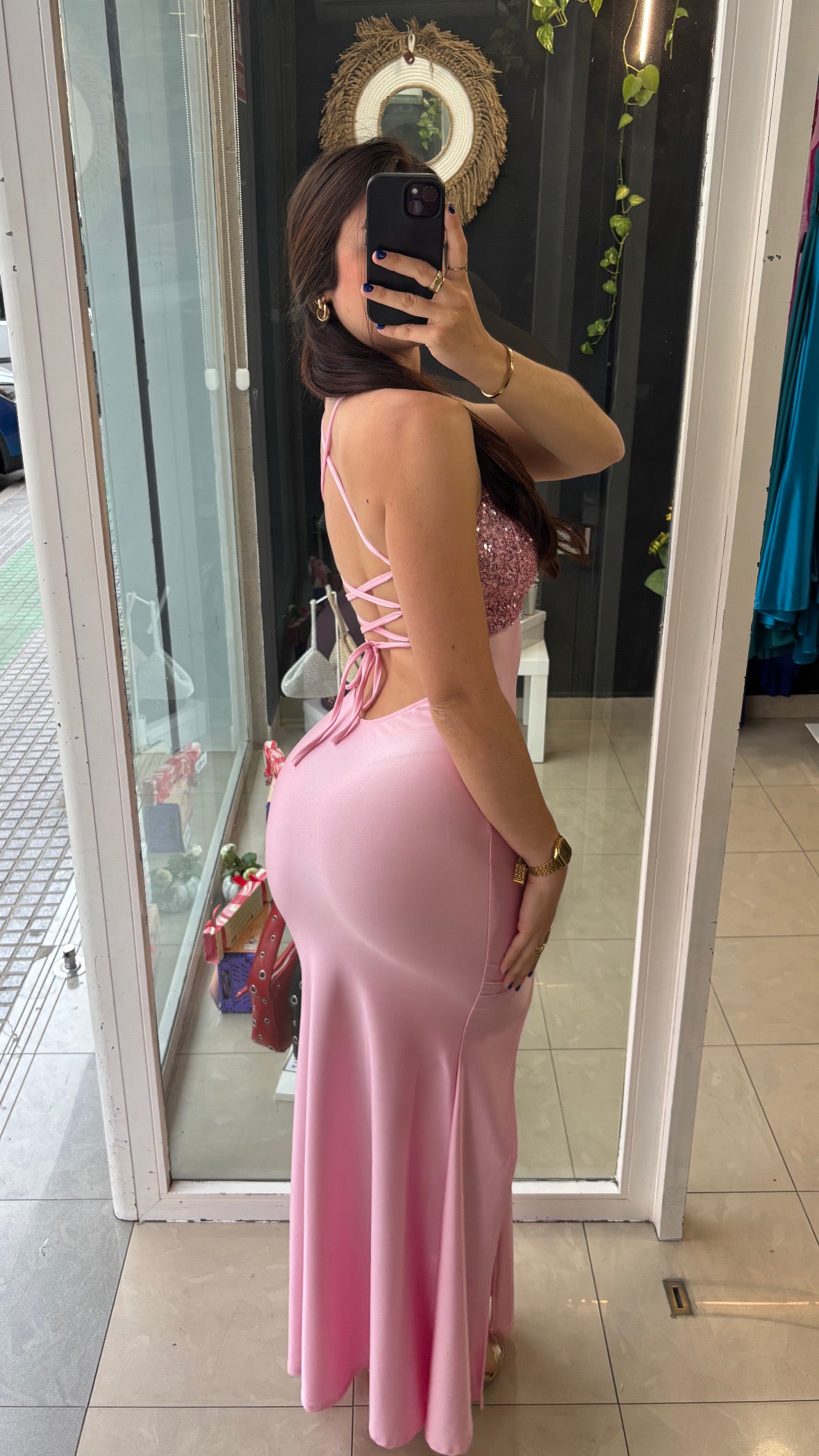 Vestido Entrelazada Brillos