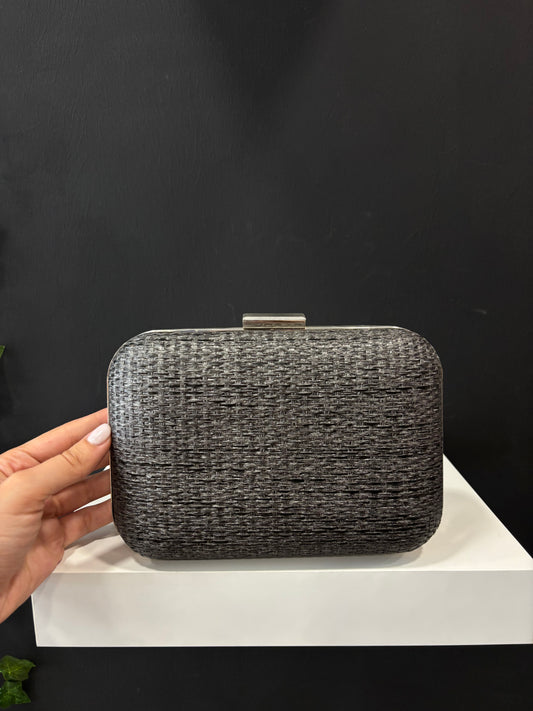 Bolso Mimbre Grisáceo