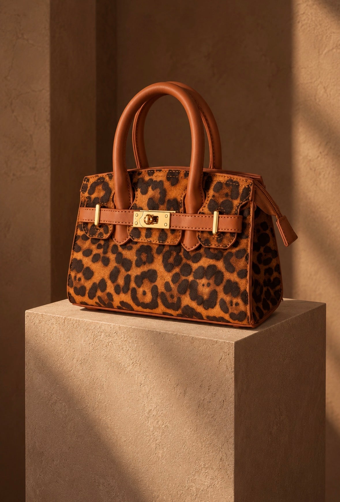 Bolso Leopardo Camel