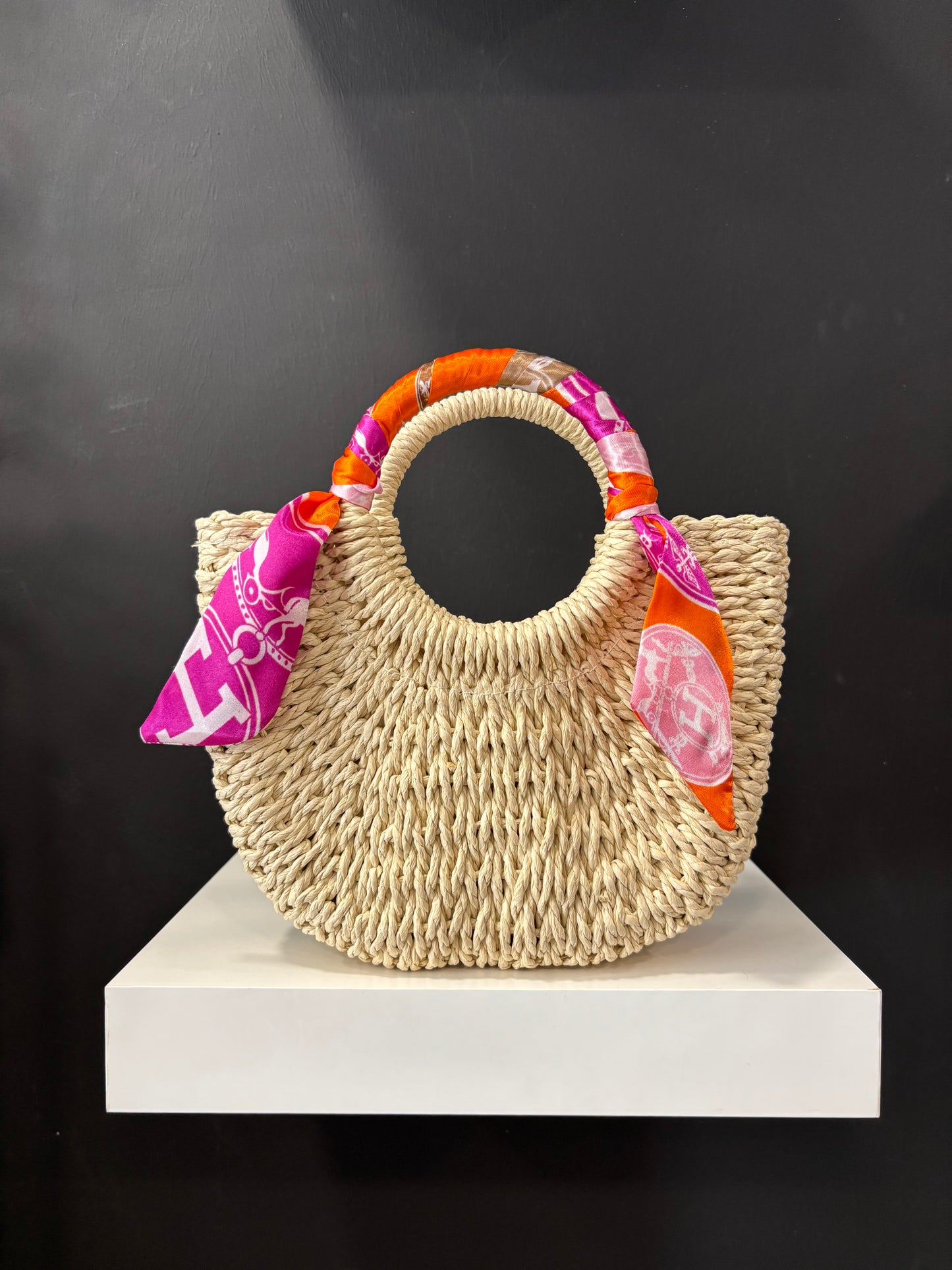 Bolso Mimbre Pañuelo