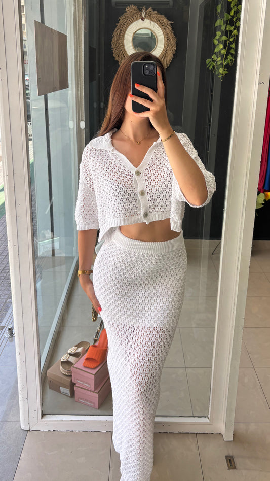 Conjunto Crochet Falda