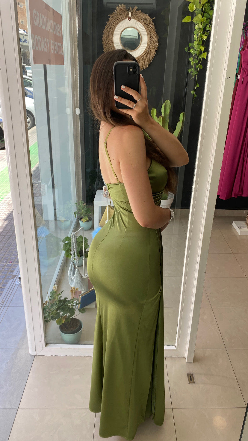 Vestido Toga Satinado