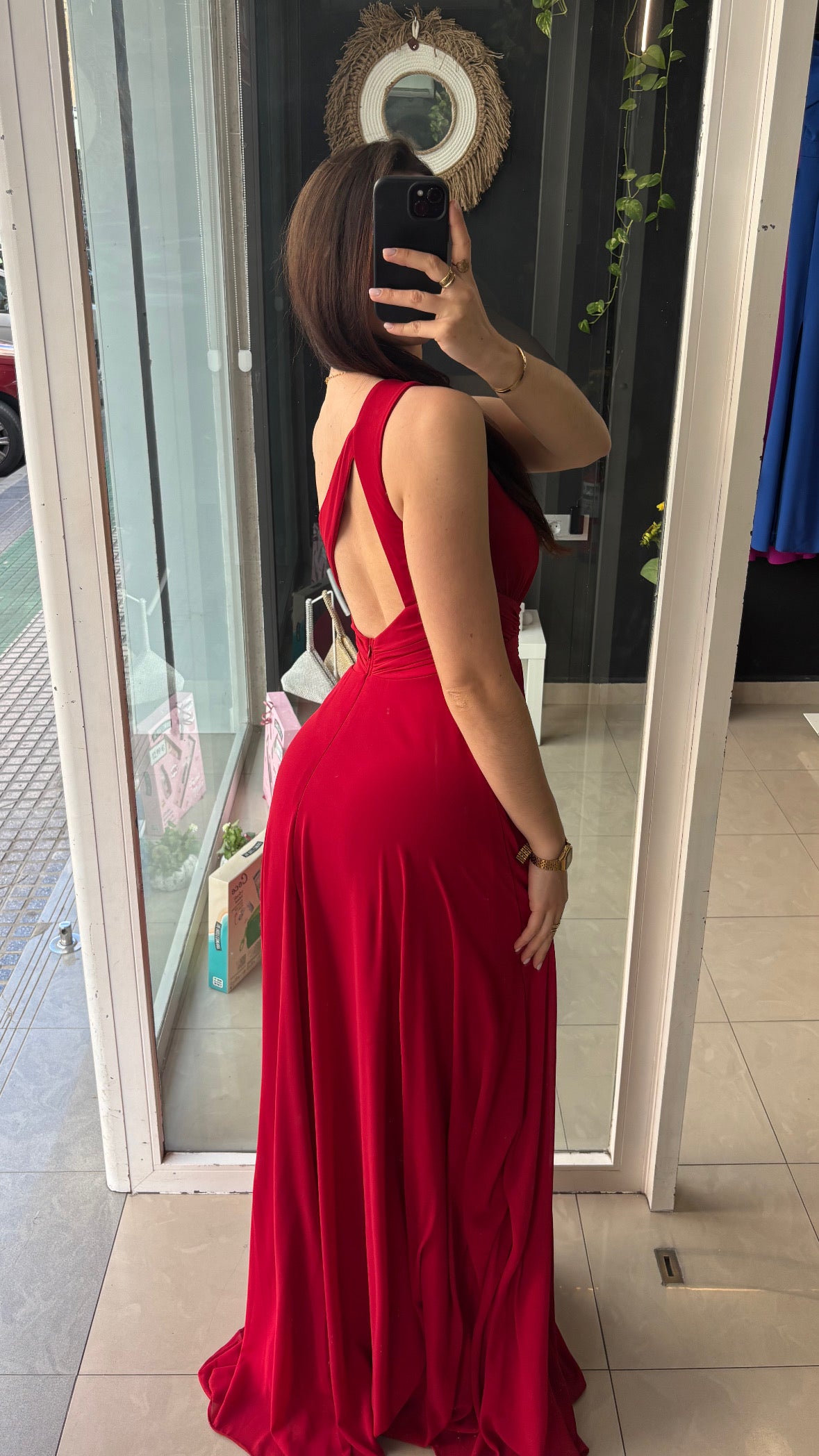 Vestido Gasa Asimétrico